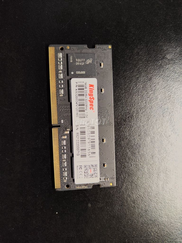 2 thanh RAM Laptop 32GB DDR4 3200Mhz. Mua bán Linh kiện (RAM, Card...) tại Huyện Đại Lộc Quảng Nam được đăng bởi Ngô Hoàng Chương hình 1
