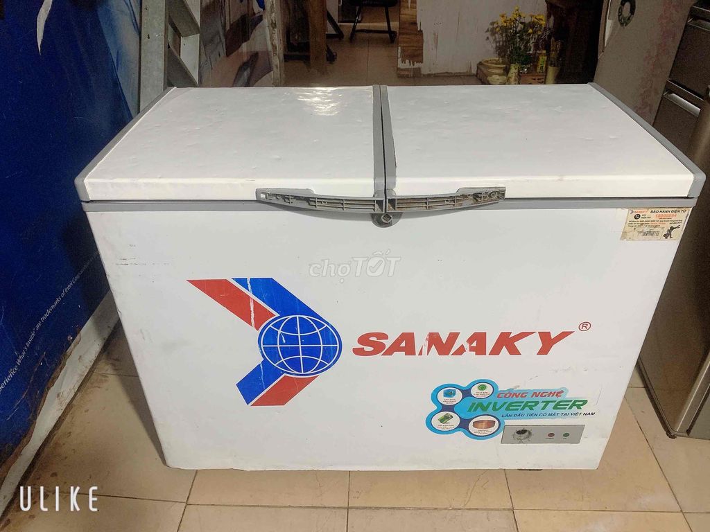 THANH LÍ TỦ ĐÔNG SANAAKY 350l một chế độ giàn đông