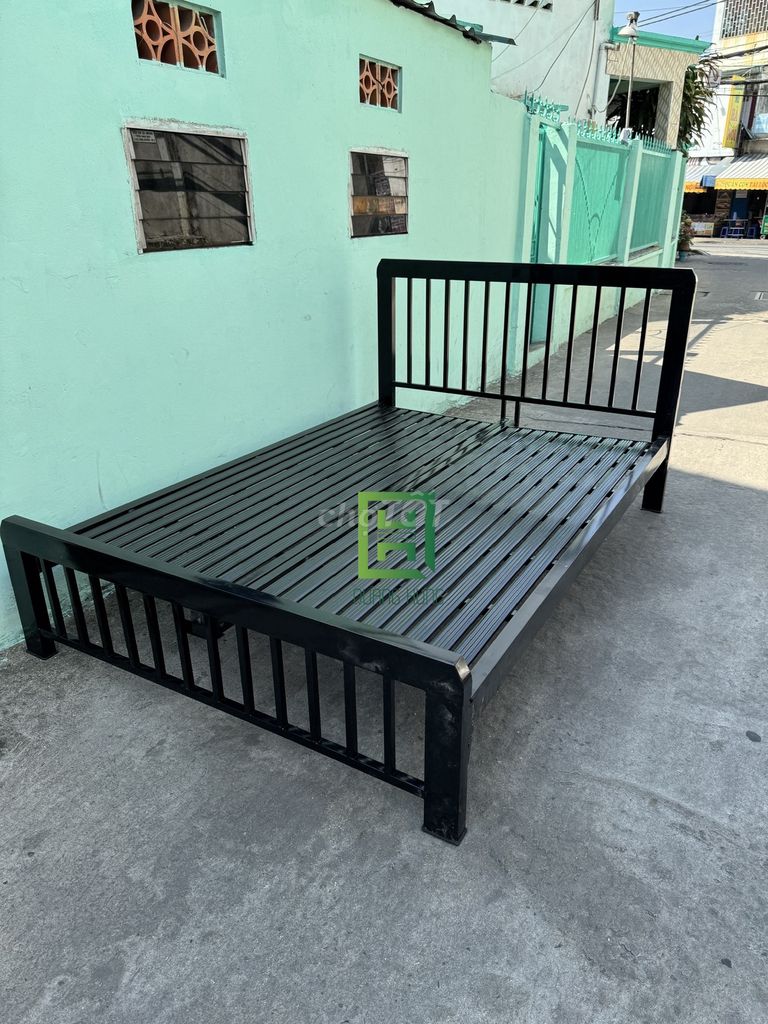 Giường sắt sơn tĩnh điện đen hiện đại. Mua bán Giường, chăn ga gối nệm tại Thành phố Thủ Đức Tp Hồ Chí Minh được đăng bởi Nội Thất Quang Hùng hình 1
