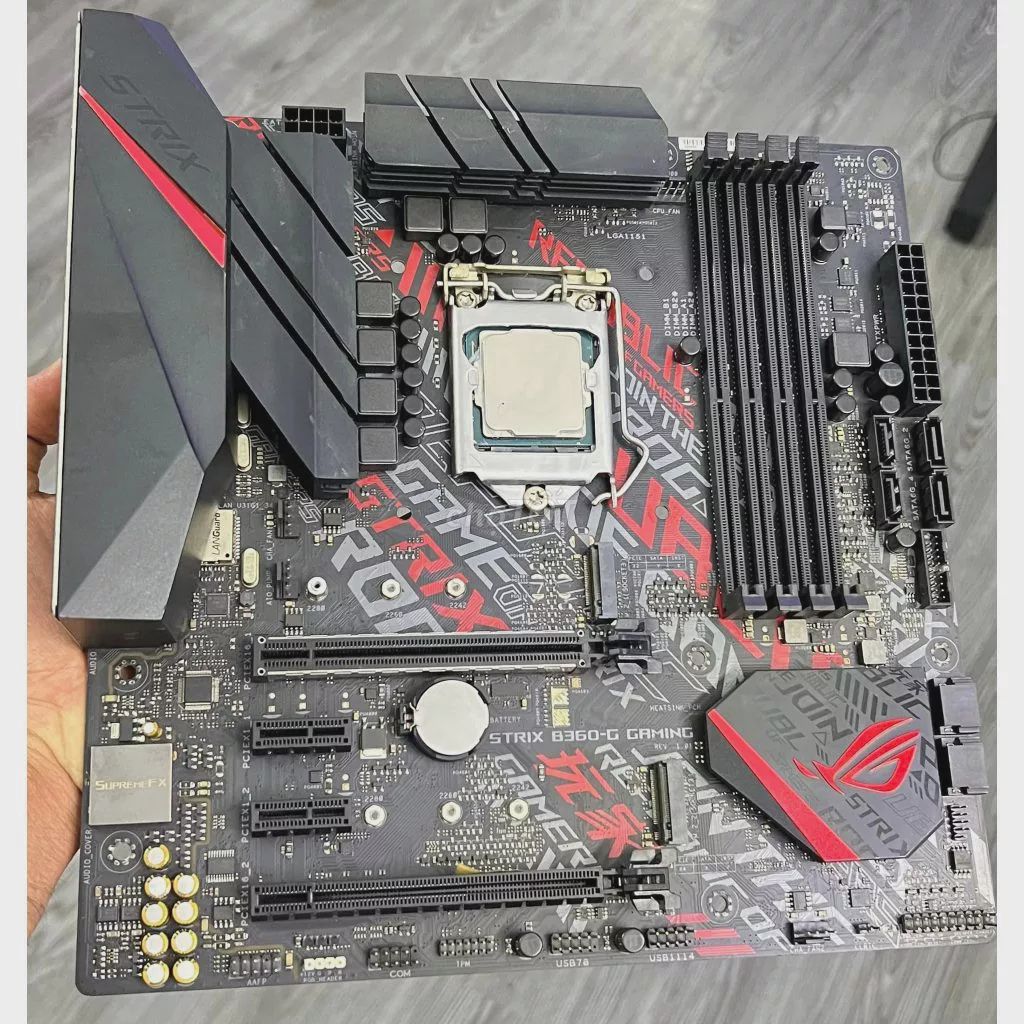 main ROG STRIX B365-G GAMING + i3-9100f. Mua bán Linh kiện (RAM, Card...) tại Huyện Mường La Sơn La được đăng bởi Phương Minh hình 1
