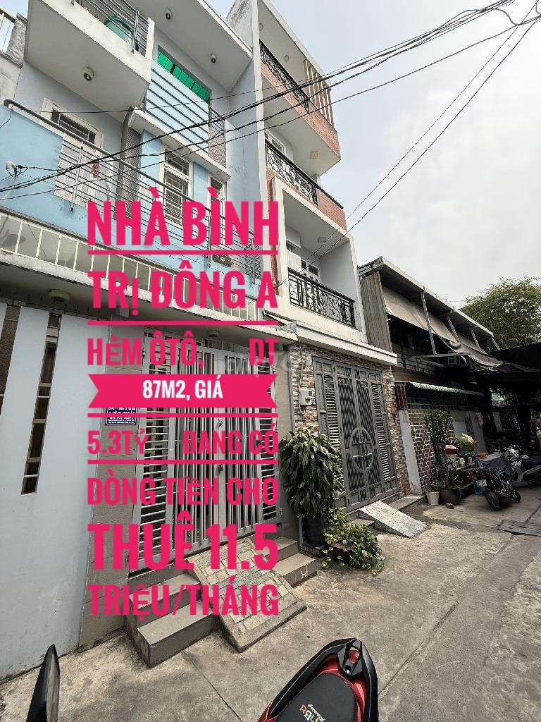 💥💥CHỐT NGAY CÓ NGAY 12TR NHÀ HƯƠNG LỘ 2 BTĐ A 87M2  2T 5TỶ XÍU