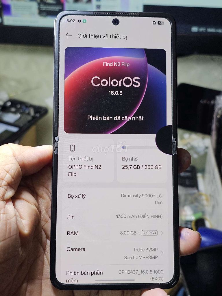 OPPO Find N3 Flip 12GB/256GB chính hãng giá rẻ . Mua bán Điện thoại tại Quận 8 Tp Hồ Chí Minh được đăng bởi Thiên Hòa mobile  hình 1
