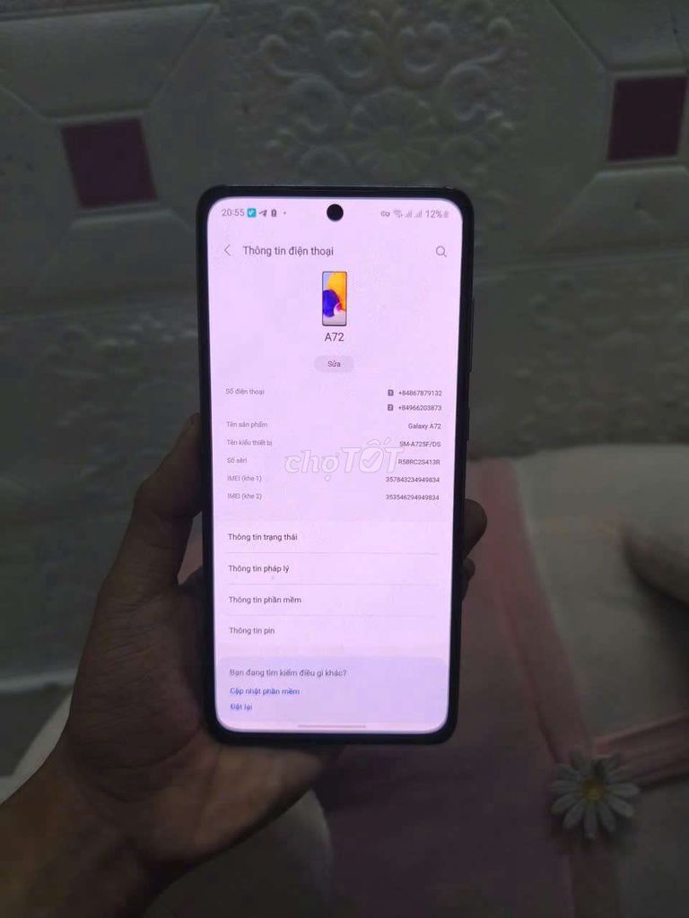 Sam Sung A72 Muốn lên đời nhận GL. Mua bán Điện thoại tại Quận 12 Tp Hồ Chí Minh được đăng bởi Phong Nhỏ hình 1