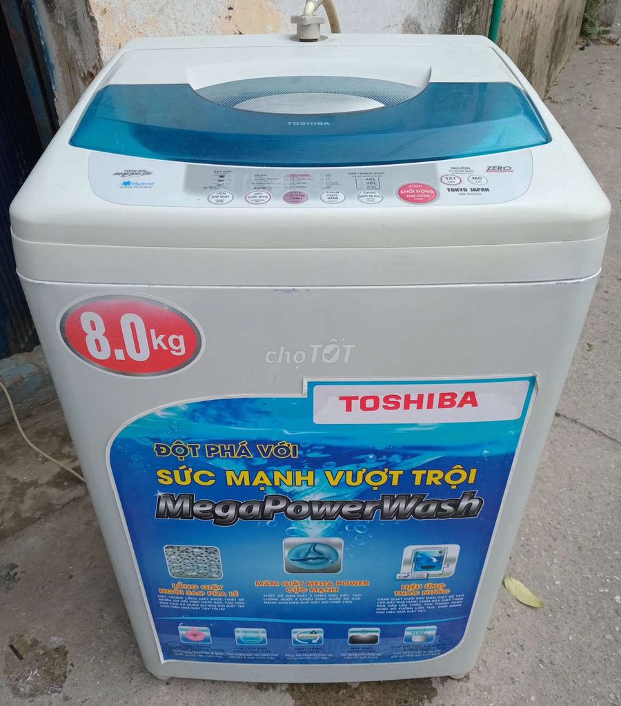 Thanh lý máy giặt toshiba cũ 8kg mới