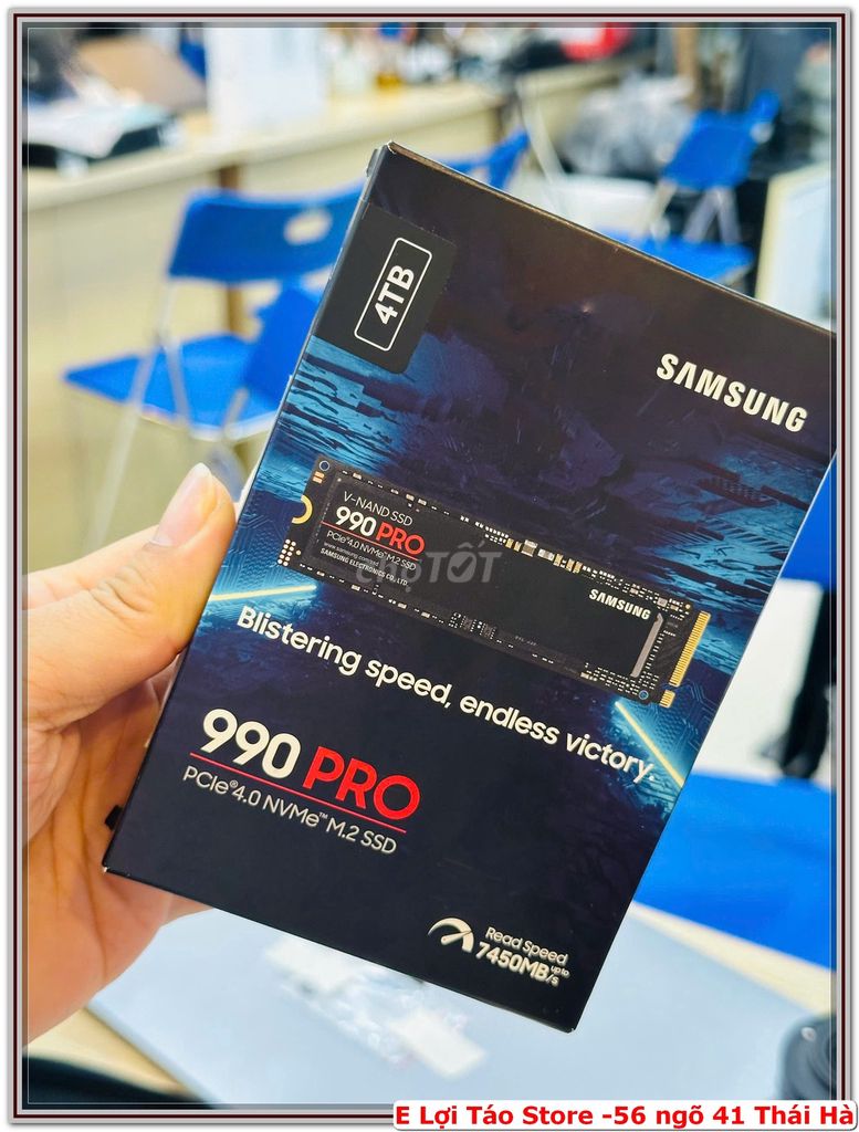 Pass Samsung 990 Pro 4TB NVMe PCIe Gen4x4 M.2 2280. Mua bán Linh kiện (RAM, Card...) tại Quận Đống Đa Hà Nội được đăng bởi Nguyễn Tiến Lợi hình 1