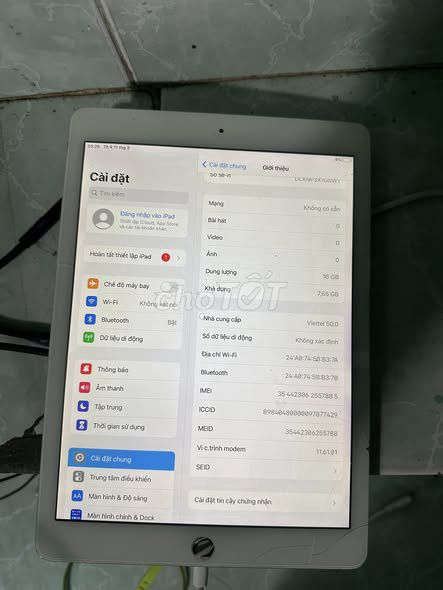 Apple iPad Air 2 16GB Trắng. Mua bán Máy tính bảng tại Quận 1 Tp Hồ Chí Minh được đăng bởi Hội Đồ Điện Tử hình 1