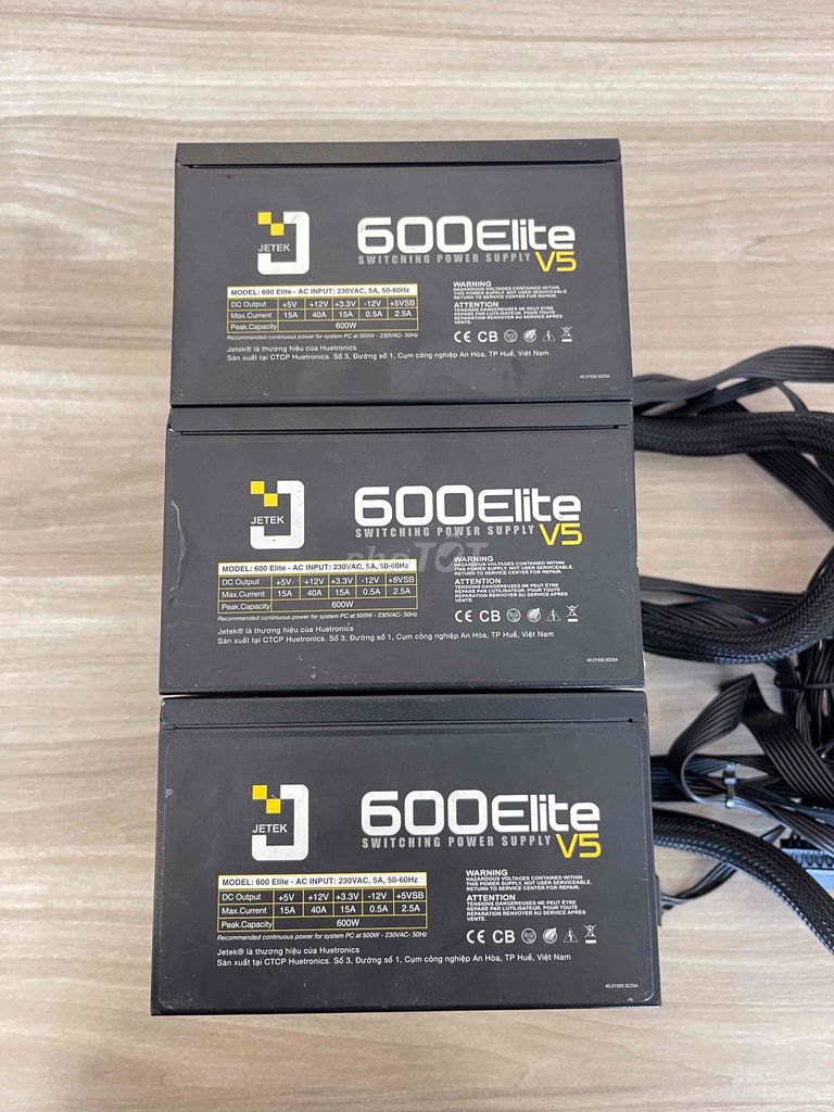 Nguồn máy tính JETEK 600 ELITE V5 600W. Mua bán Linh kiện (RAM, Card...) tại Thành phố Bến Tre Bến Tre được đăng bởi Châu Lam hình 1