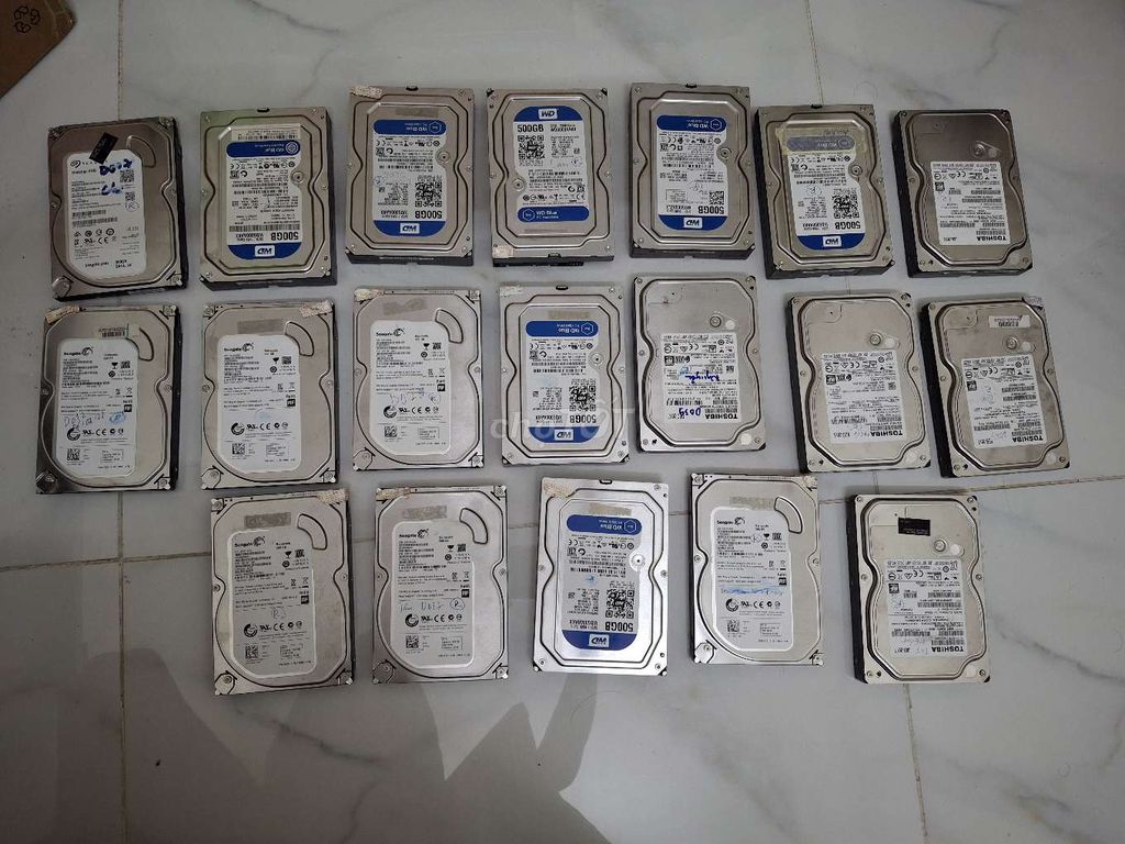 Thanh lý nhiều ổ cứng 500Gb