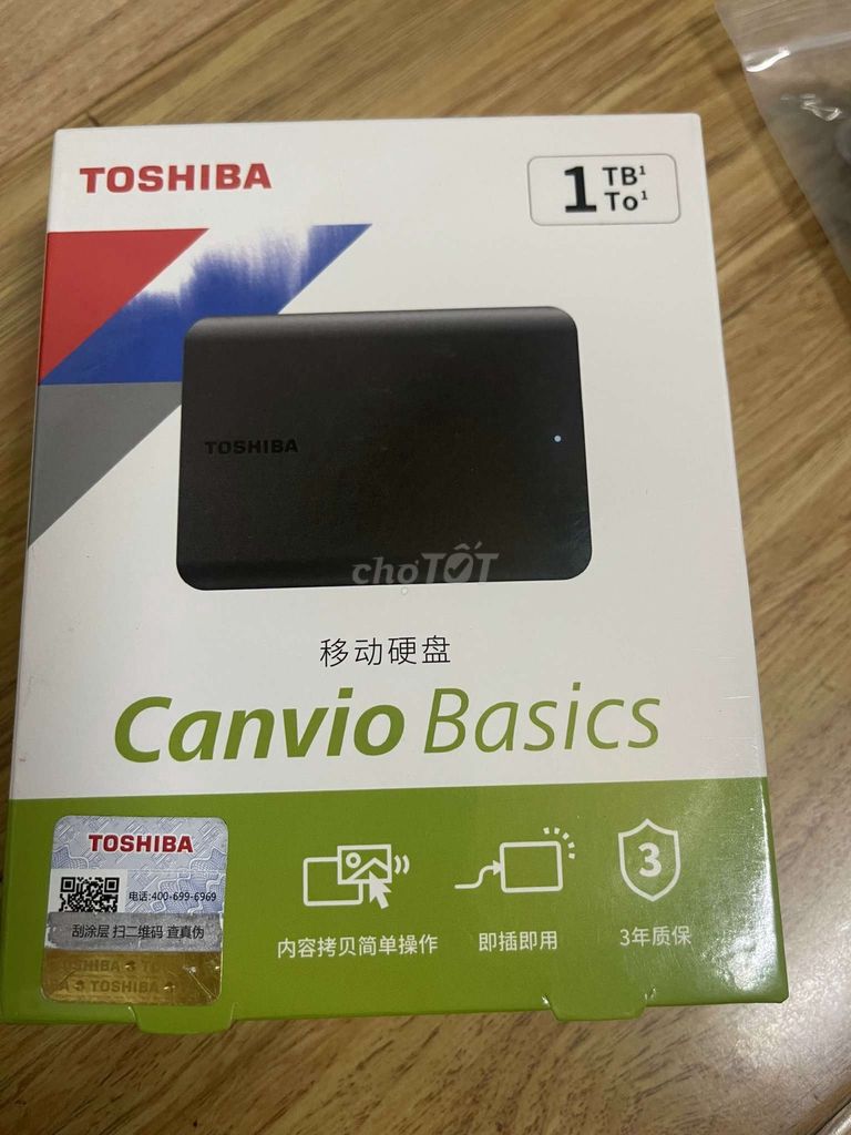 Ổ cứng di động Toshiba Canvio Basics A5 1TB Đen. Mua bán Linh kiện (RAM, Card...) tại Quận Hoàn Kiếm Hà Nội được đăng bởi Kin kin Nâu hình 1