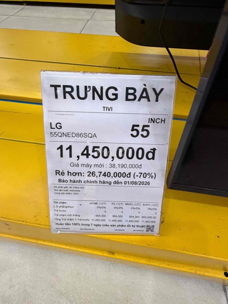 Tivi LG 55QNED86SQA. Mua bán Tivi, Âm thanh tại Quận Liên Chiểu Đà Nẵng được đăng bởi Quang Minh hình 1