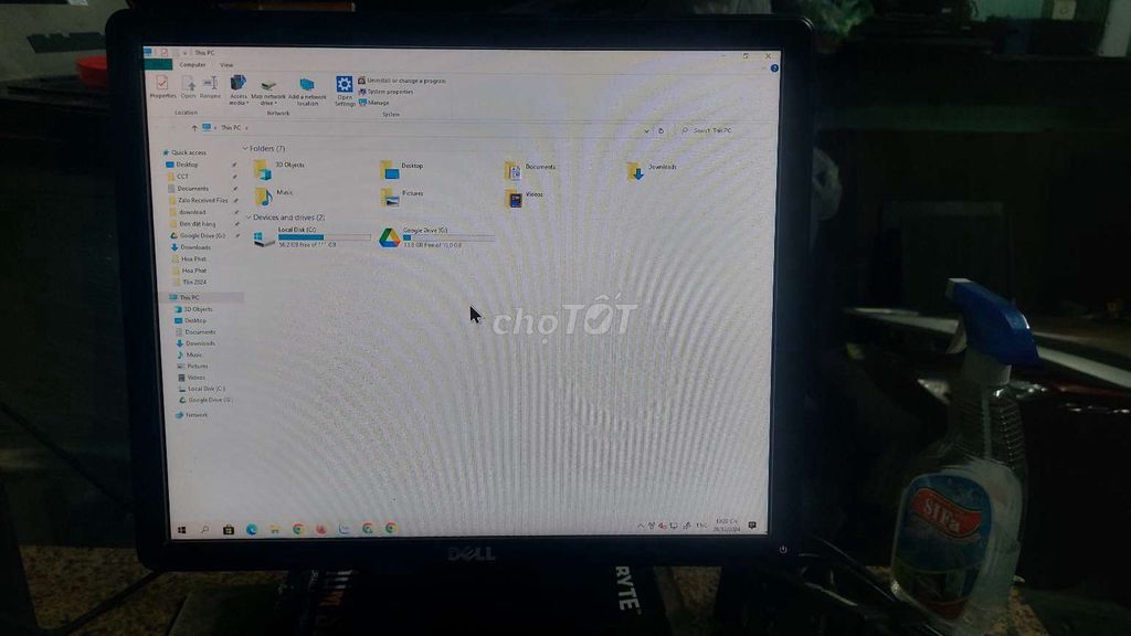 Màn vi tính dell 17 inch led  có cổng display post