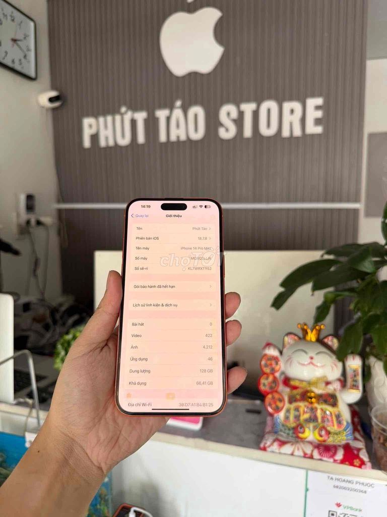 Apple iPhone 14 Pro Max 128GB lock độ 17 cam. Mua bán Điện thoại tại Quận 12 Tp Hồ Chí Minh được đăng bởi HP hình 1