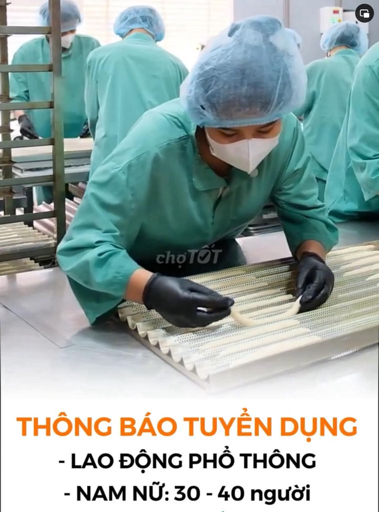 [BÌNH CHÁNH] TUYỂN DỤNG CÔNG NHÂN LÀM VIỆC NGAY