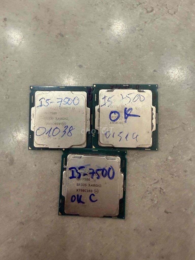 CPU Intel Core i5-7500 3.40GHz. Mua bán Linh kiện (RAM, Card...) tại Quận Tân Bình Tp Hồ Chí Minh được đăng bởi Nguyễn Hoàng Nhã  hình 1