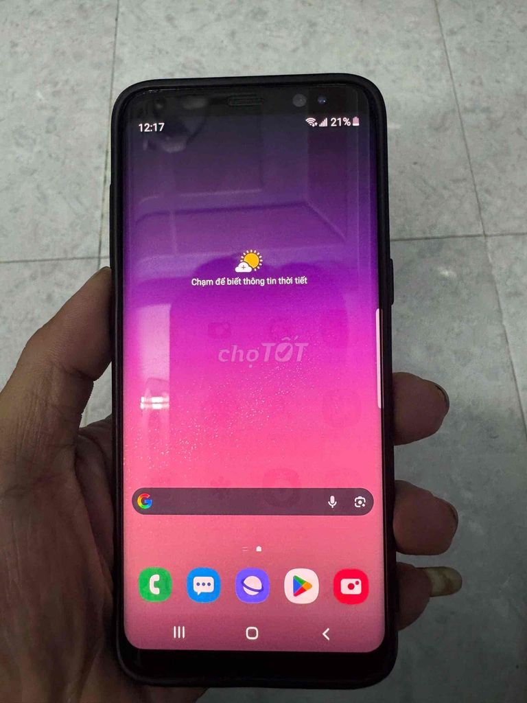 Samsung Galaxy S8 Tím Đã sử dụng. Mua bán Điện thoại tại Thành phố Thuận An Bình Dương được đăng bởi Diệu Thảo hình 1