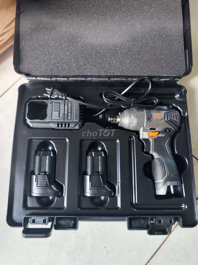 Anchor Máy siết bu lông Pin Đen, Xám, Cam. Mua bán Đồ chuyên dụng, Giống nuôi trồng tại Huyện Tháp Mười Đồng Tháp được đăng bởi Nhan Nguyen hình 1