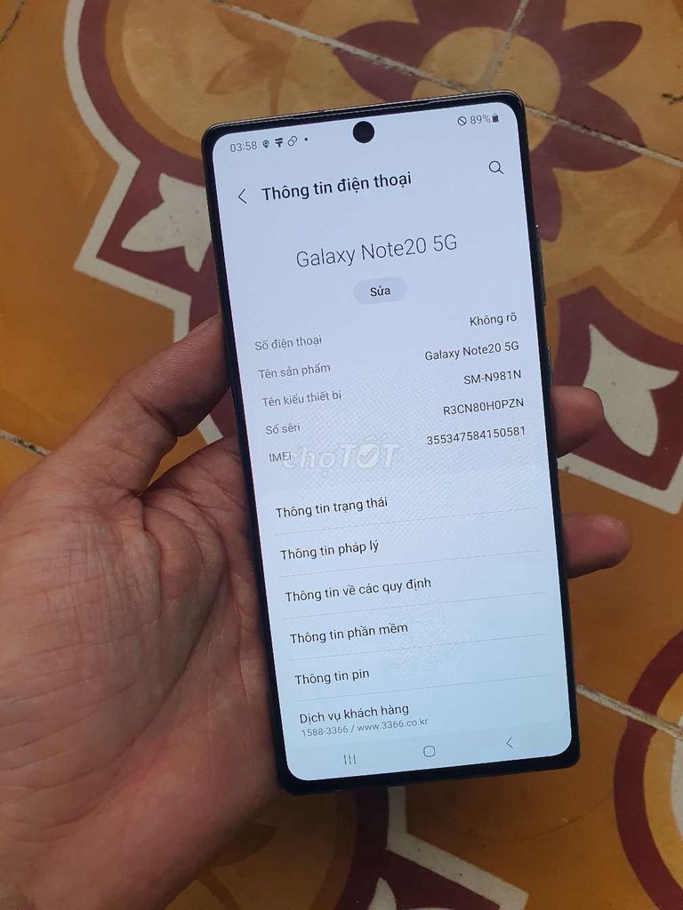 Samsung Galaxy Note 20 5G 256GB Xám. Mua bán Điện thoại tại Quận Tân Phú Tp Hồ Chí Minh được đăng bởi dung hình 1