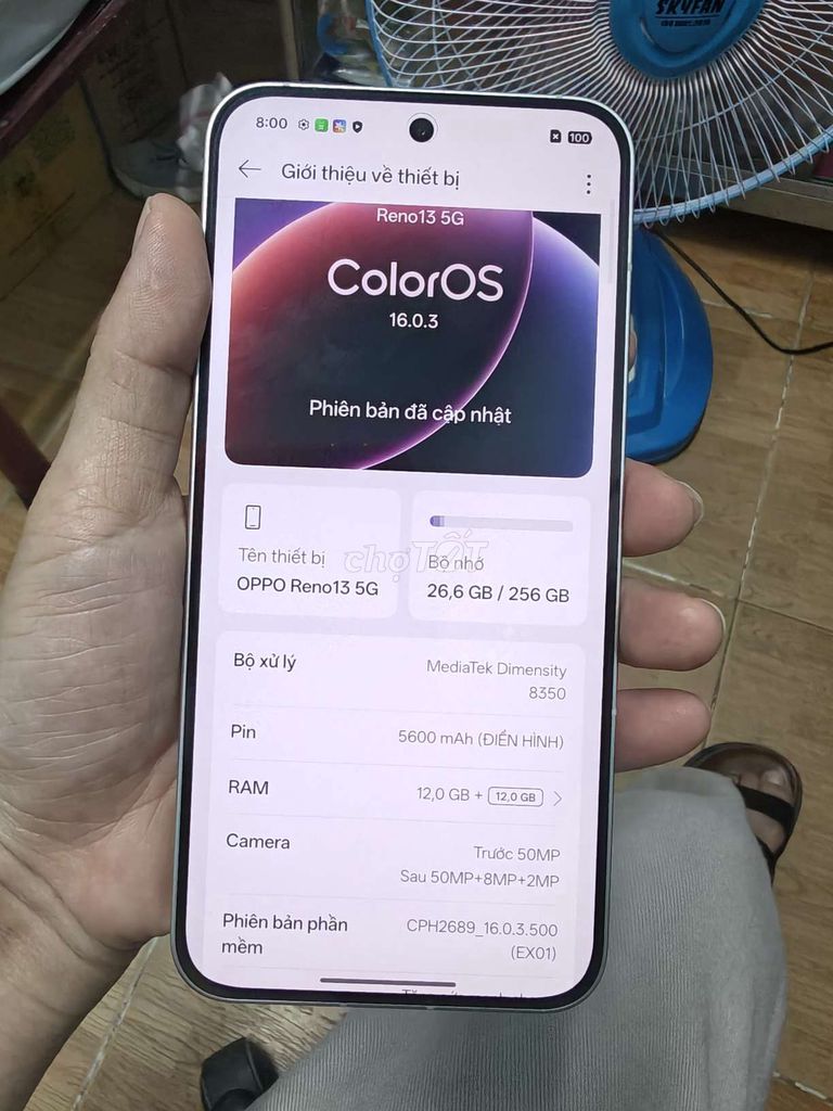 Oppo Reno13 5G 12GB/256GB Bạc. Mua bán Điện thoại tại Thành phố Thuận An Bình Dương được đăng bởi thu hình 1