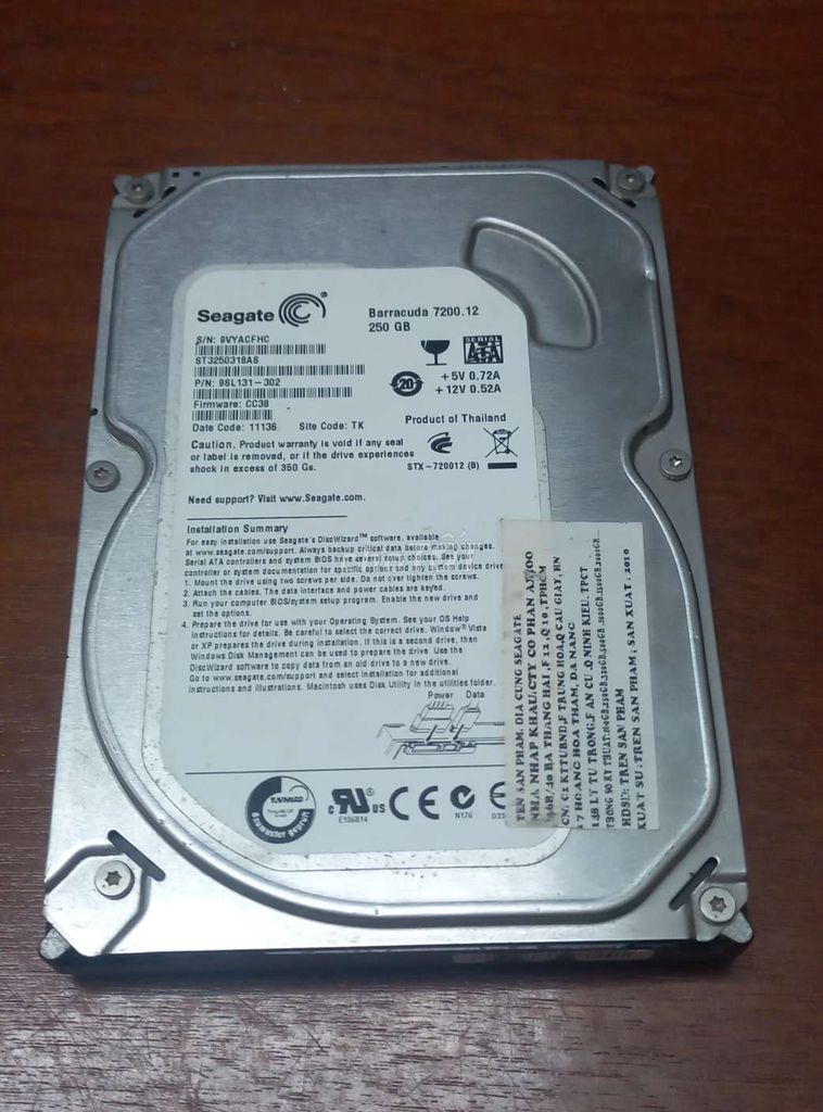 HDD seagate 250gb PC