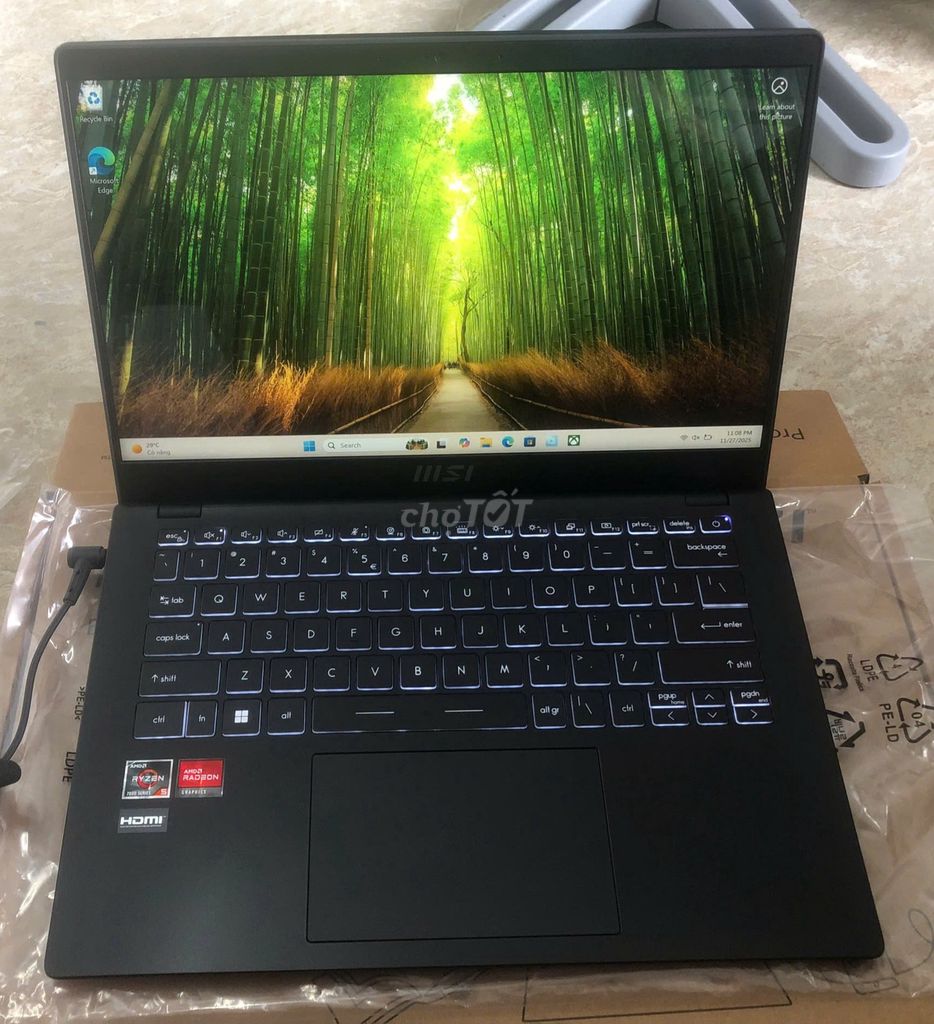 Laptop MSI Modern 14 R5-7530U 14 inch 8GB/512GB. Mua bán Laptop tại Thành phố Huế Thừa Thiên Huế được đăng bởi Long hình 1