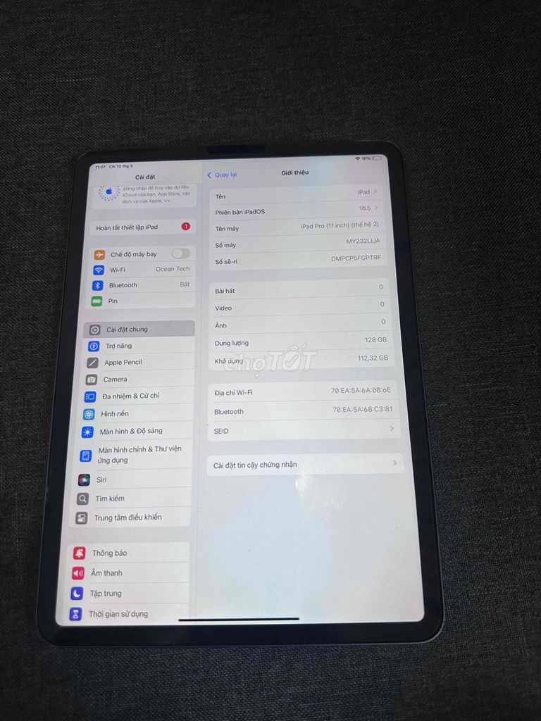 Apple iPad Pro 2020 128GB Xám. Mua bán Máy tính bảng tại Quận Long Biên Hà Nội được đăng bởi Lưu Quỳnh Anh hình 1