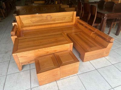 Sofa góc gỗ sồi kim cương Giá: 14,500,000 vnđ Kích. Mua bán Bàn ghế tại Huyện Trảng Bom Đồng Nai được đăng bởi Truong Quy Toan