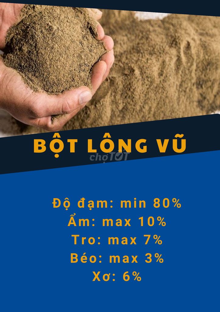 Bột Lông Vũ 80 Đạm