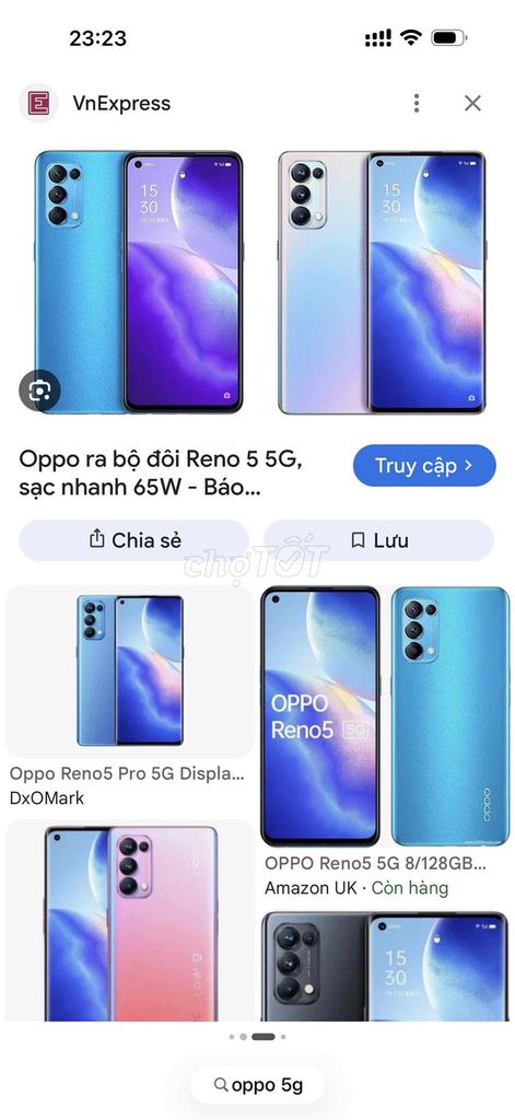 Oppo Reno 5 5G Đã sử dụng. Mua bán Điện thoại tại Quận Thanh Xuân Hà Nội được đăng bởi NGUYỄN THỊ NGỌC hình 1