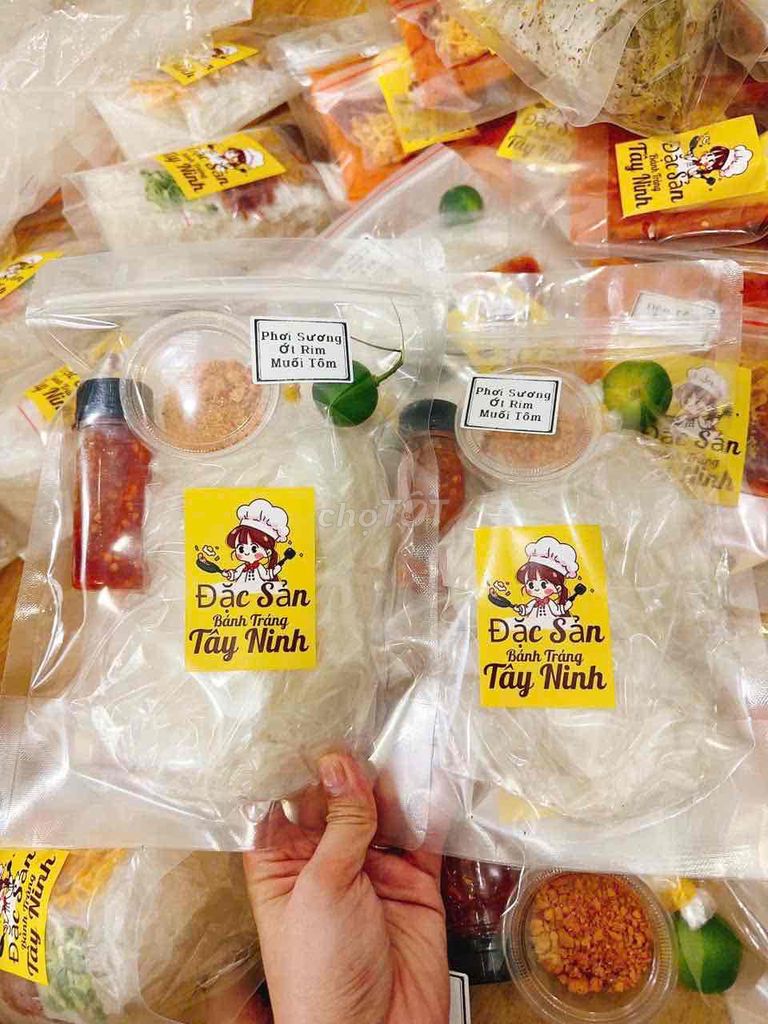 Bánh tráng phơi sương Ớt rim, muối tôm Tây Ninh. Mua bán Đồ ăn, thực phẩm và các loại khác tại Huyện Cù Lao Dung Sóc Trăng được đăng bởi Thương Ngọc hình 1