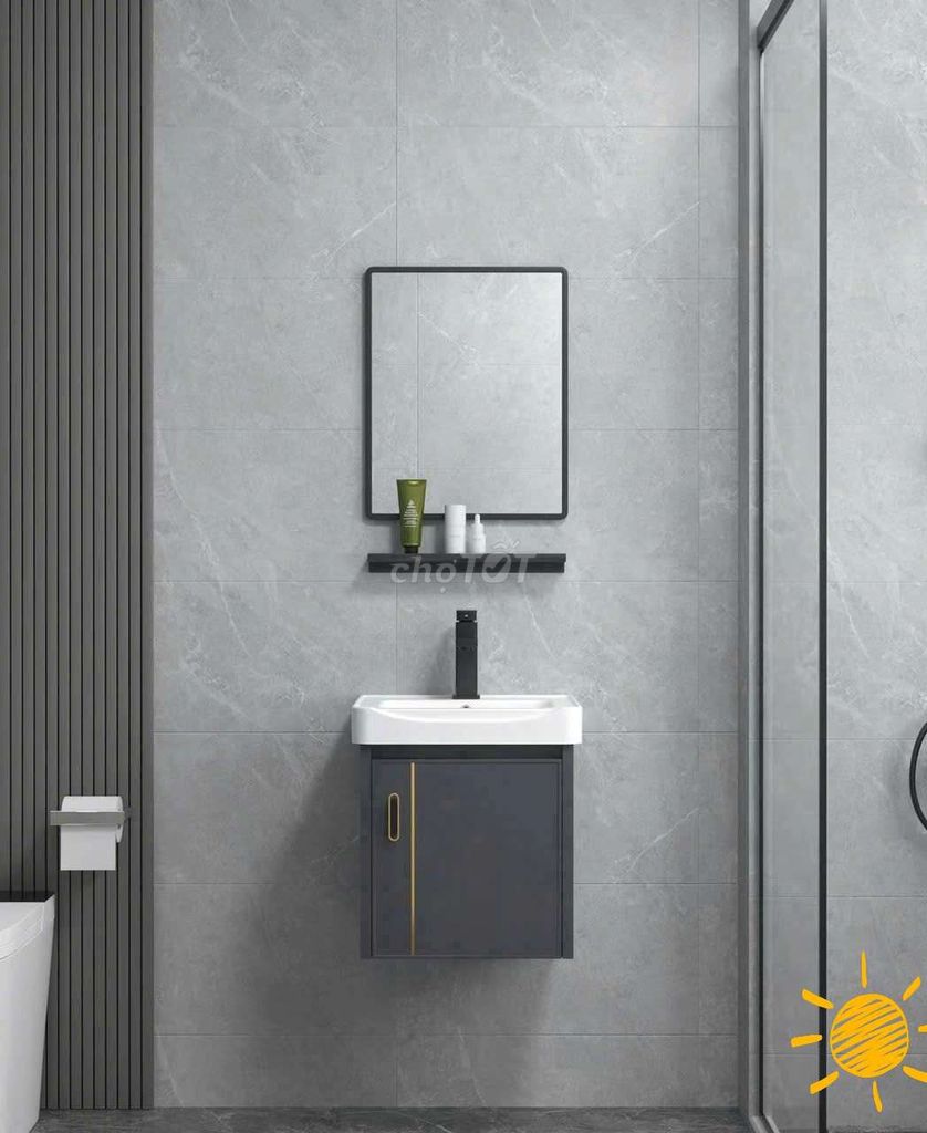 LAVABO TỦ NHÔM 50×36 cm