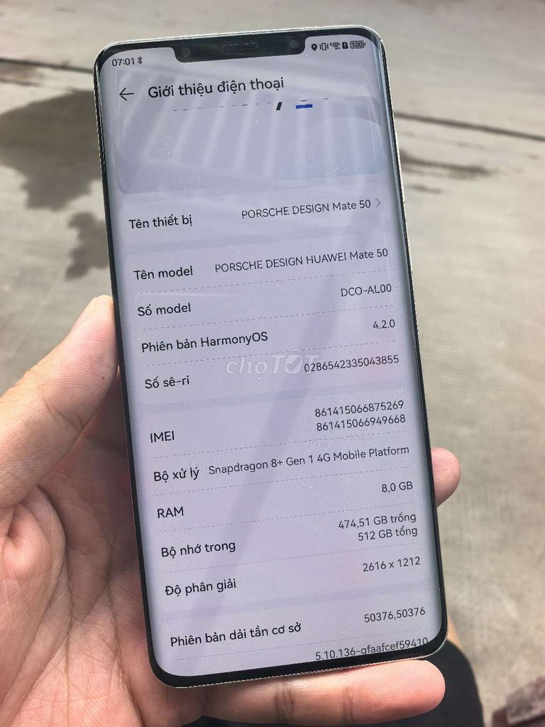 Huawei Mate 50 Pro 512GB Cam. Mua bán Điện thoại tại Huyện Bình Chánh Tp Hồ Chí Minh được đăng bởi Huỳnh Tấn Hậu hình 1