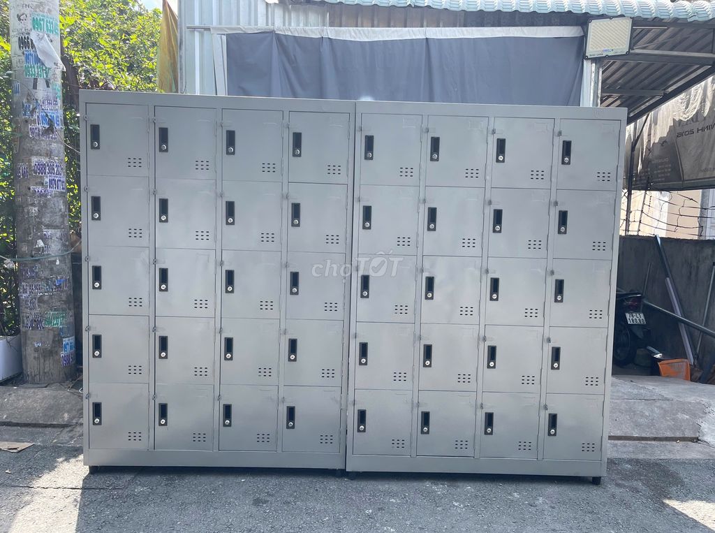 Tủ sắt locker 20 ngĂNN văn phòng cao CẤp màu XÁM