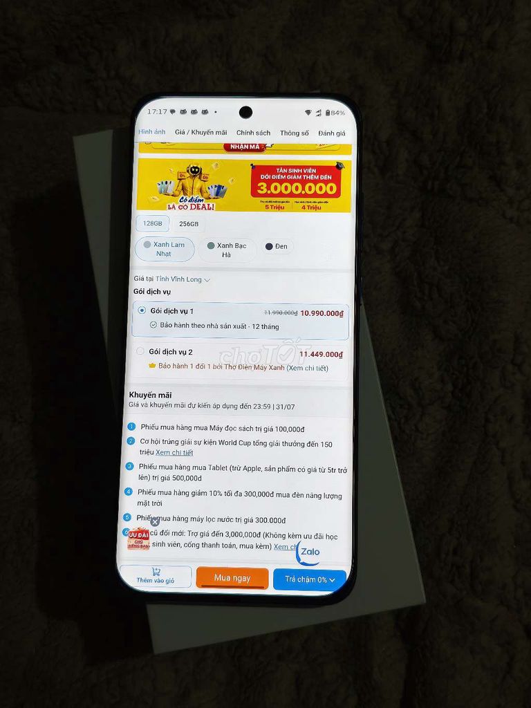 Motorola Edge 70 Fusion 128GB Đen 8GB Like New. Mua bán Điện thoại tại Thành phố Vĩnh Long Vĩnh Long được đăng bởi Thang Thien hình 1