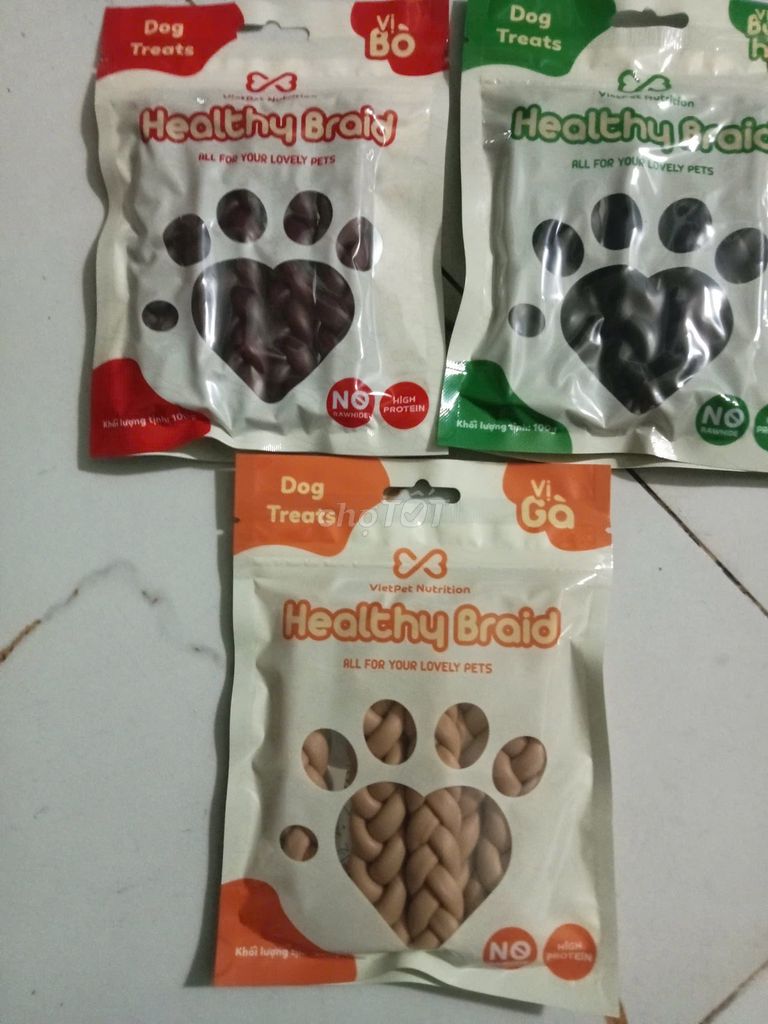 Thức ăn chó VietPet Healthy Braid. Mua bán Phụ kiện, Thức ăn, Dịch vụ tại Quận 8 Tp Hồ Chí Minh được đăng bởi Ngọc Thúy hình 1