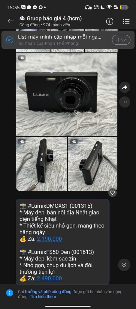 chuyên máy ảnh đồ công nghệ mọi giá. Mua bán Máy ảnh, Máy quay tại Thành phố Thủ Đức Tp Hồ Chí Minh được đăng bởi Vũ Nguyễn hình 1