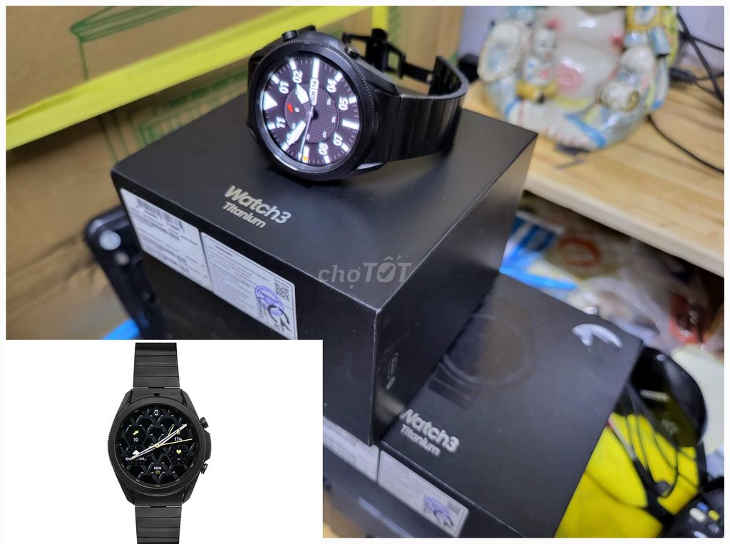 Đồng hồ SAMSUNG GALAXY WATCH 3 TITANIUM Mới 💯%full