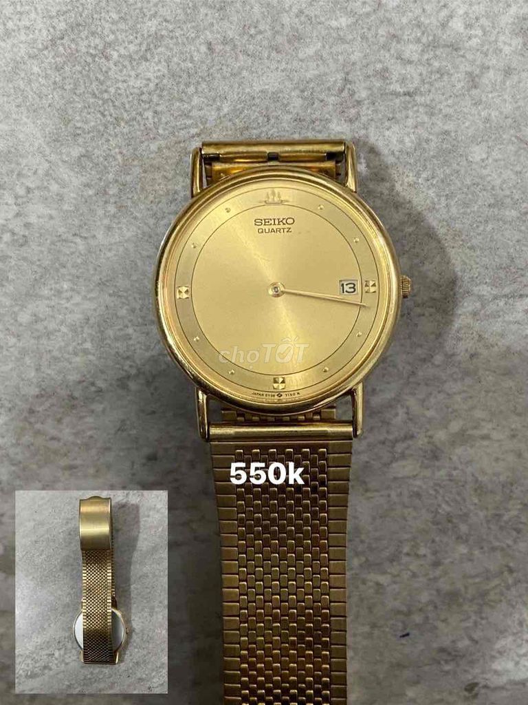 Đồng hồ Seiko kim loại vàng. Mua bán Đồng hồ tại Thành phố Đồng Xoài Bình Phước được đăng bởi anh trai hình 1