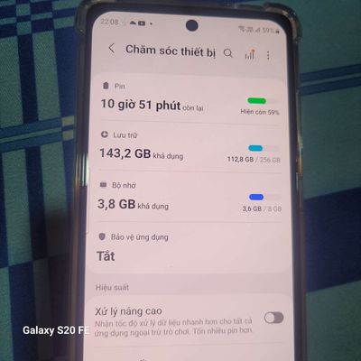 Samsung Galaxy S20 FE 256GB Đã sử dụng