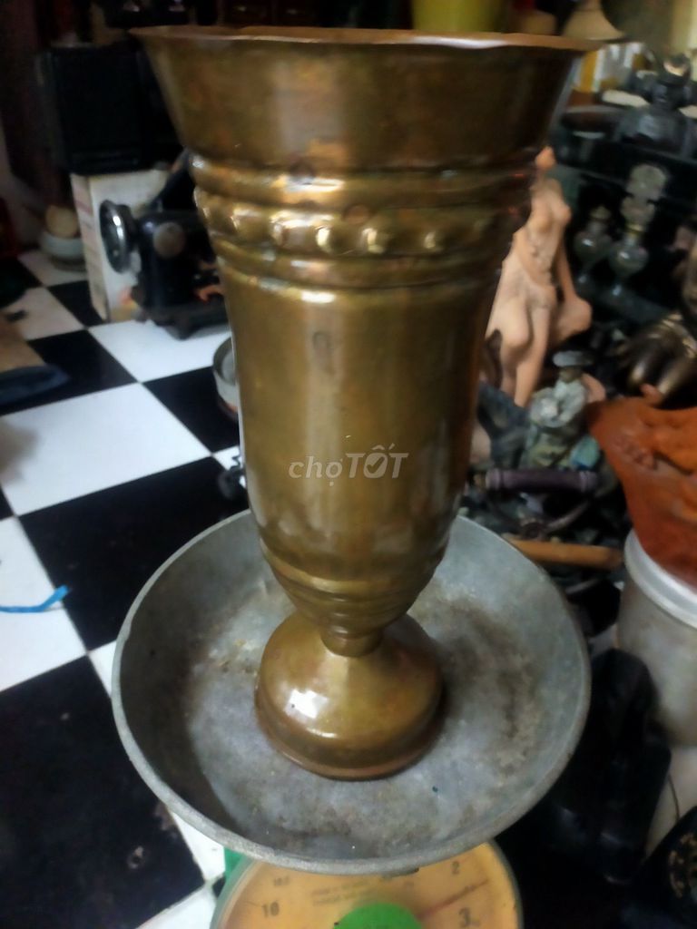 Bình Đồng Cổ xưa  cao tới 35cm  chuẩn bình 1. 0. 5