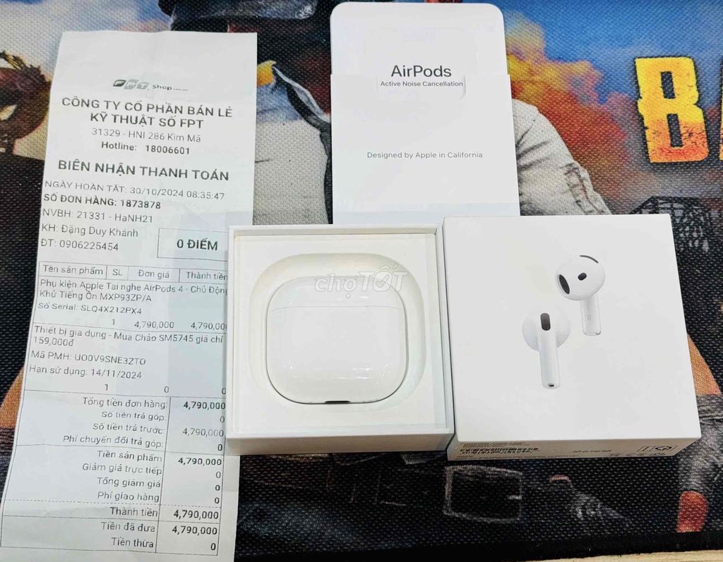 AIRPODS 4 CHỐNG ỒN ( ANC )