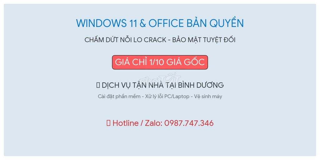 Dịch vụ phần mềm Microsoft Windows 11 Office. Dịch vụ tại Thành phố Thủ Dầu Một Bình Dương được đăng bởi Vũ Nam hình 1