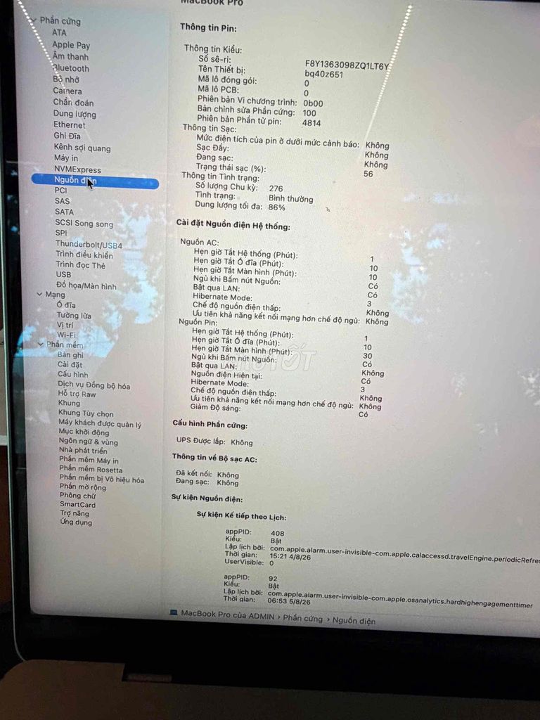 Apple Macbook Pro M1 14 inch 16GB/1TB Xám. Mua bán Laptop tại Quận Gò Vấp Tp Hồ Chí Minh được đăng bởi kien leba hình 1
