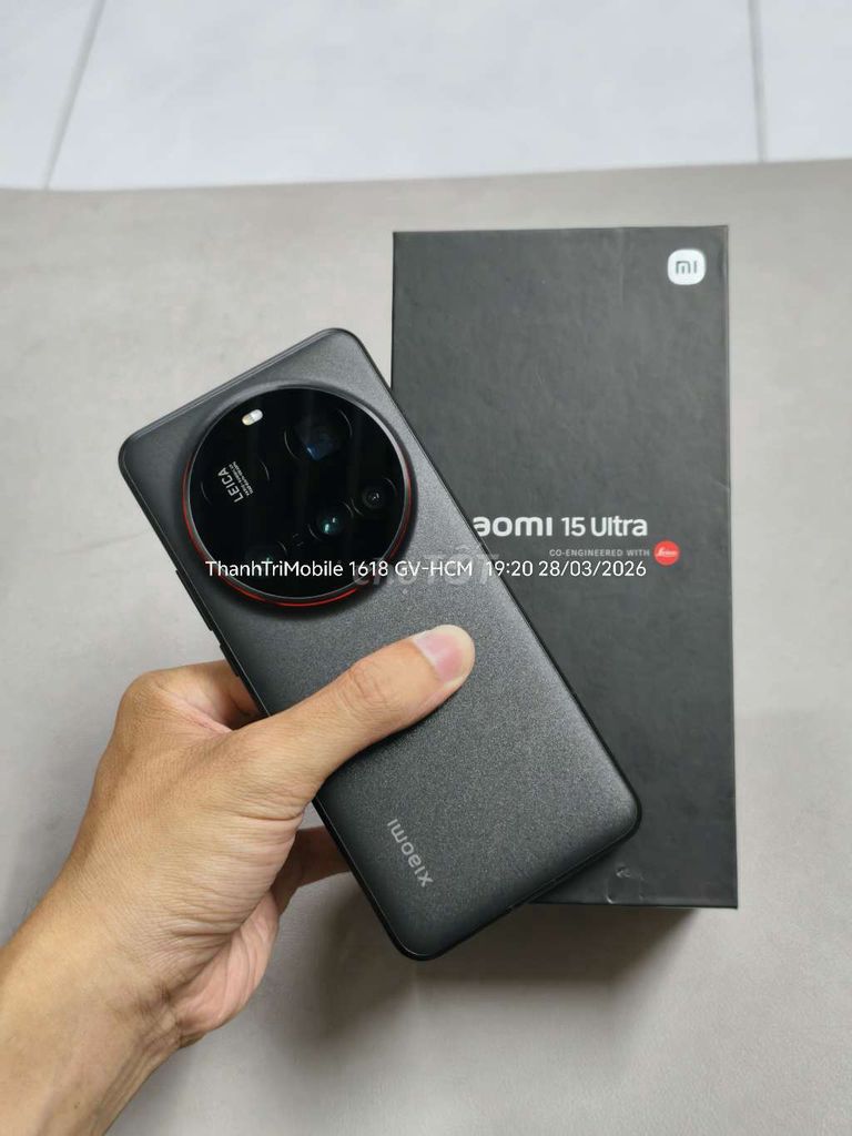 Xiaomi 15 Ultra Đen 12/256 fullbox bản nội địa. Mua bán Điện thoại tại Quận Gò Vấp Tp Hồ Chí Minh được đăng bởi Thanh Tri hình 1