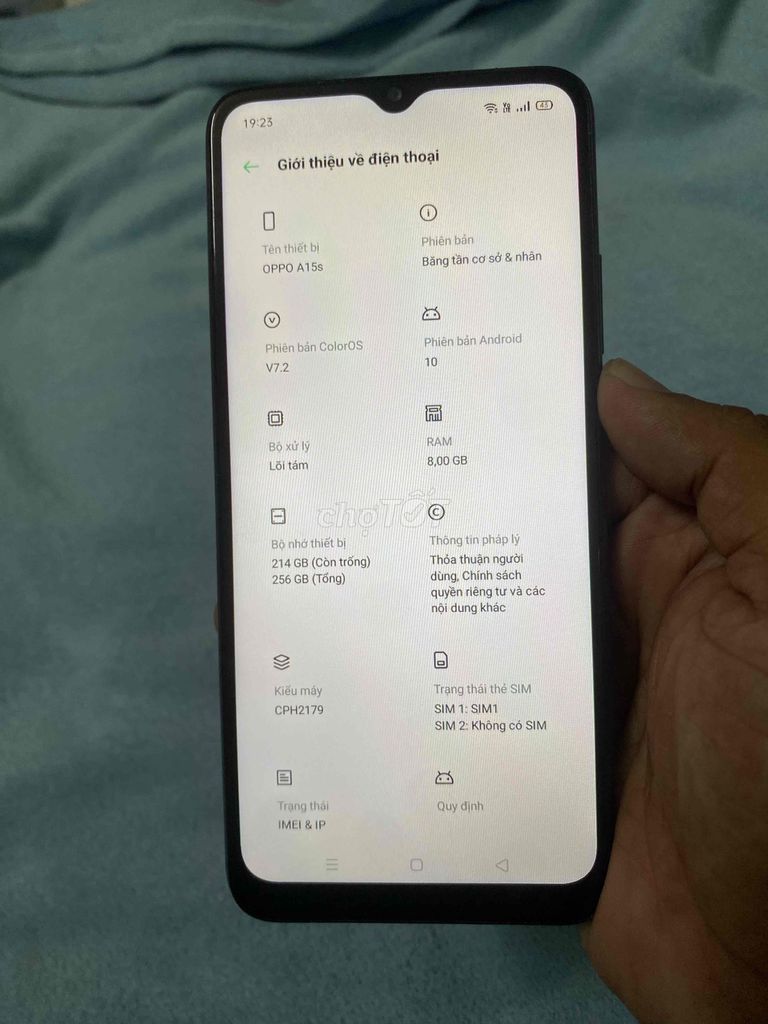 OPPO A15s 256GB Đen. Mua bán Điện thoại tại Quận Ô Môn Cần Thơ được đăng bởi Trọng Đông hình 1
