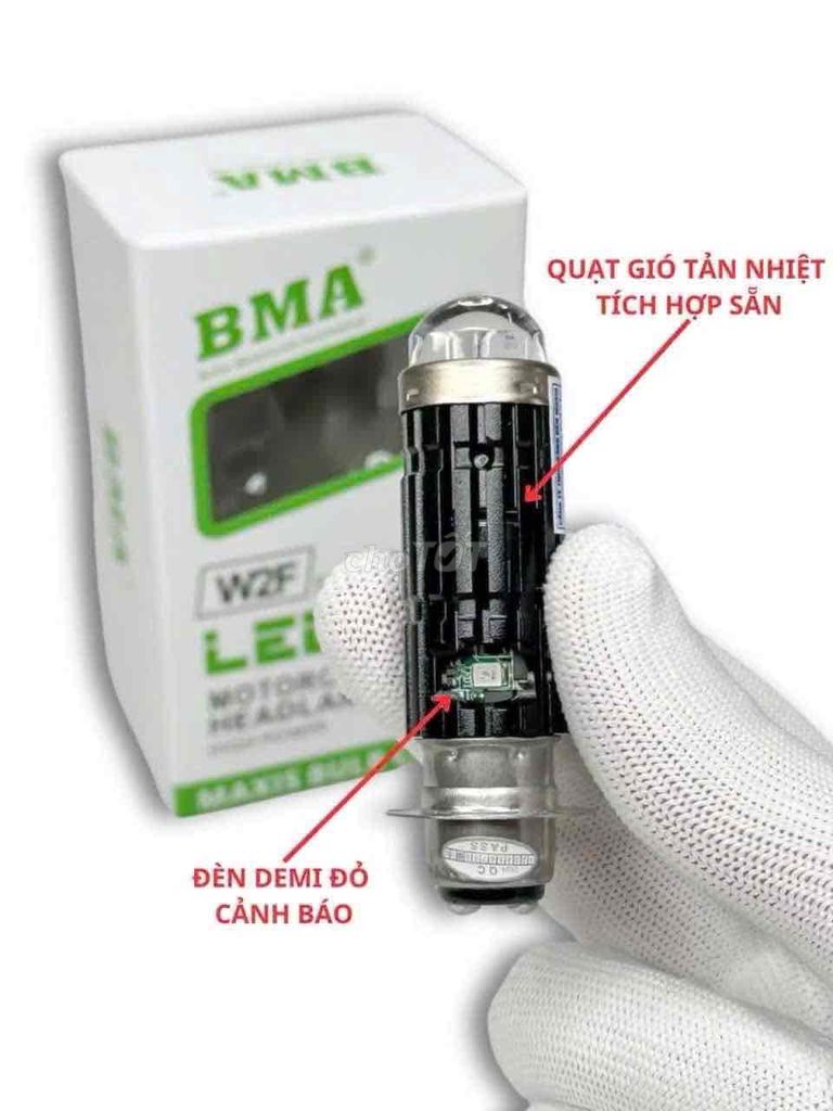 Đèn Pha Bi Cầu W2F BMA - Chân Bóng M5 Cos Trắng Ph