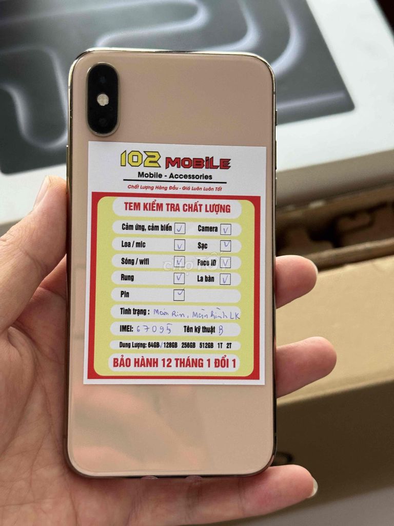 iPhone XS 64GB Vàng máy đẹp chức năng đầy đủ. Mua bán Điện thoại tại Thành phố Buôn Ma Thuột Đắk Lắk được đăng bởi Nguyễn Hoàng hình 1