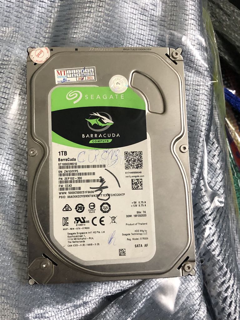 HDD Seagate Barracuda sản xuất tại Thái Lan SK100%