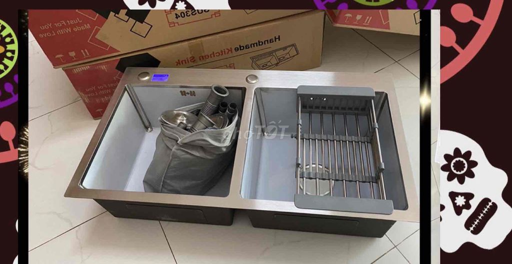 THANH LÝ CHẬU RỬA CHÉN BÁT INOX304 DÀY DẶN