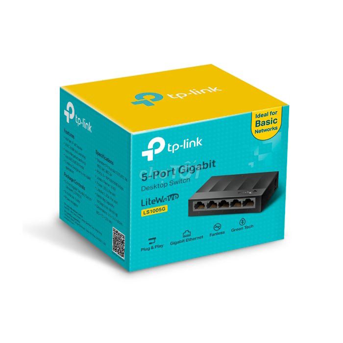 Switch 5 Cổng 10/100/1000Mbps TP-LINK LS1005G. Mua bán Phụ kiện (Màn hình, Chuột...) tại Thành phố Huế Thừa Thiên Huế được đăng bởi HA DIY hình 1