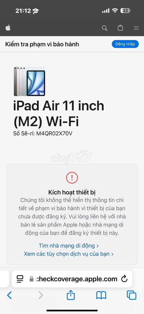 Máy tính bảng Apple iPad Air 6 M2 11 inch 2024 128